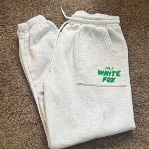 White Fox Boutique Light Gray Joggers